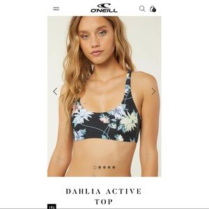 O’Neill Dahlia Active Bikini Tie Back Top